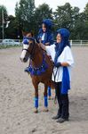...als Scheich Mohammed's Tochter mit ihrem edlen Araberpony....